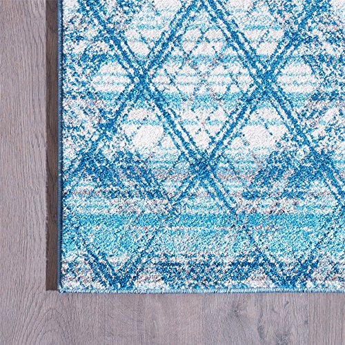 Sevilla Area Rug - Blue and Cream