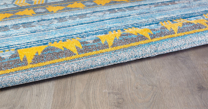 Sevilla Area Rug - Blue and Yellow