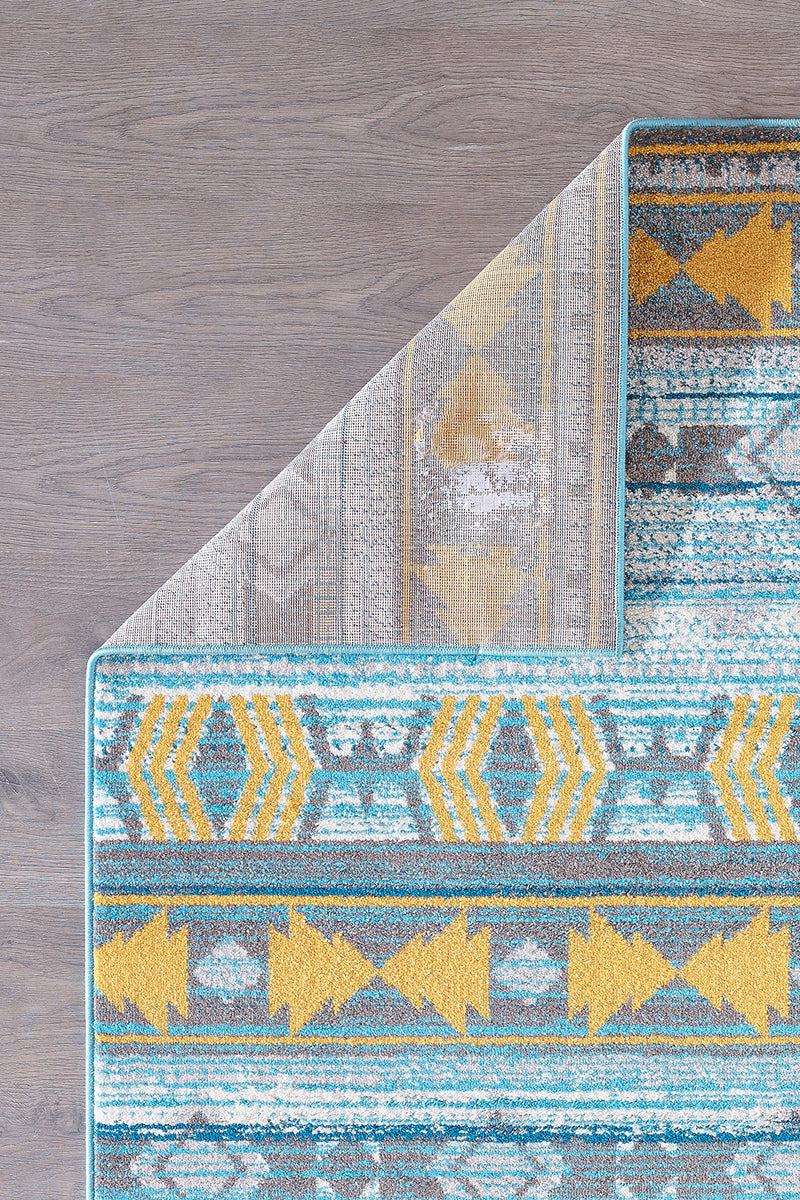 Sevilla Area Rug - Blue and Yellow
