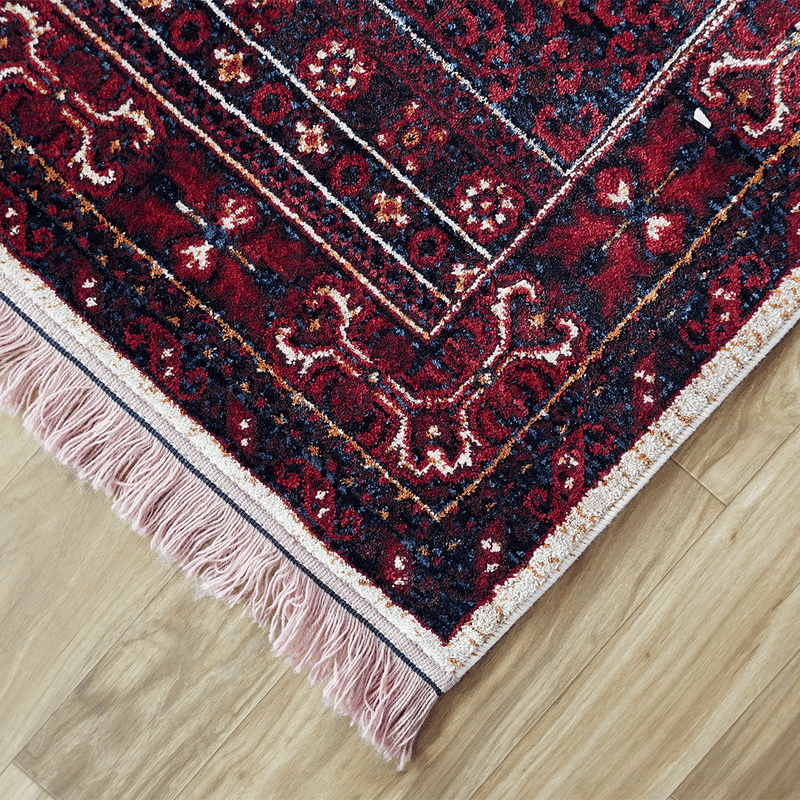 Ris Balouch Traditional Medallion Red Rug 4'11"X7'5" FT