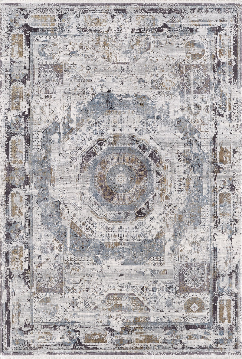 Kalipso Medallion Rug Grey & Ivory 5 therugsoutlet.ca