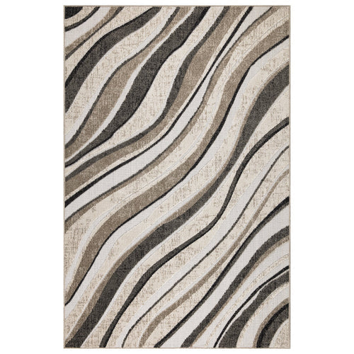 Richmond Sand Abstract Outdoor Rug - Beige and Brown