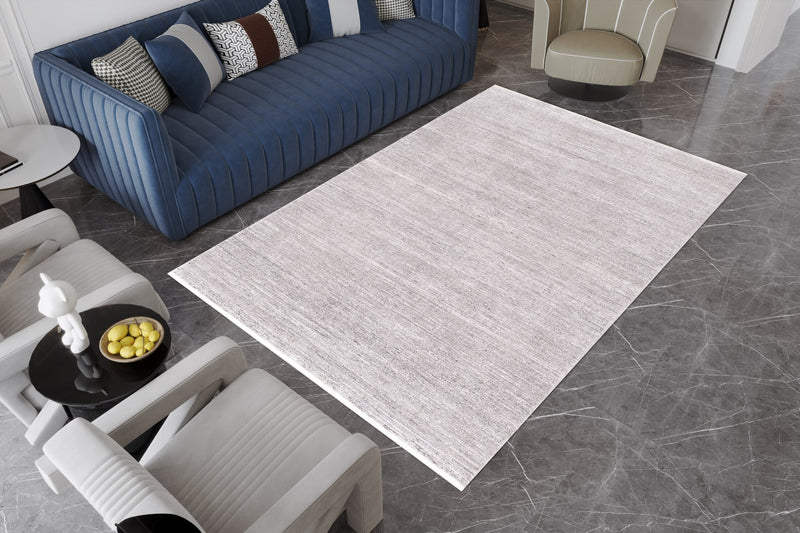 Ruby Abstract Rug Grey and Ivory