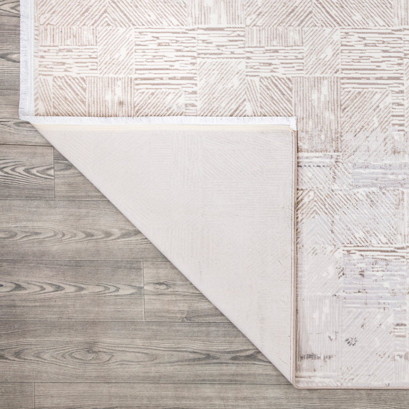 Sedef Contemporary Cream Area Rug