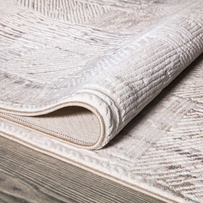 Sedef Contemporary Cream Area Rug