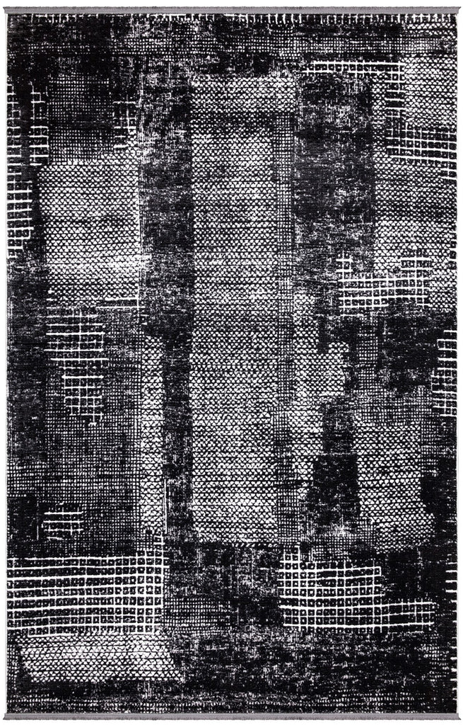 Sedef Abstract Black Rug 2 The Rugs Outlet