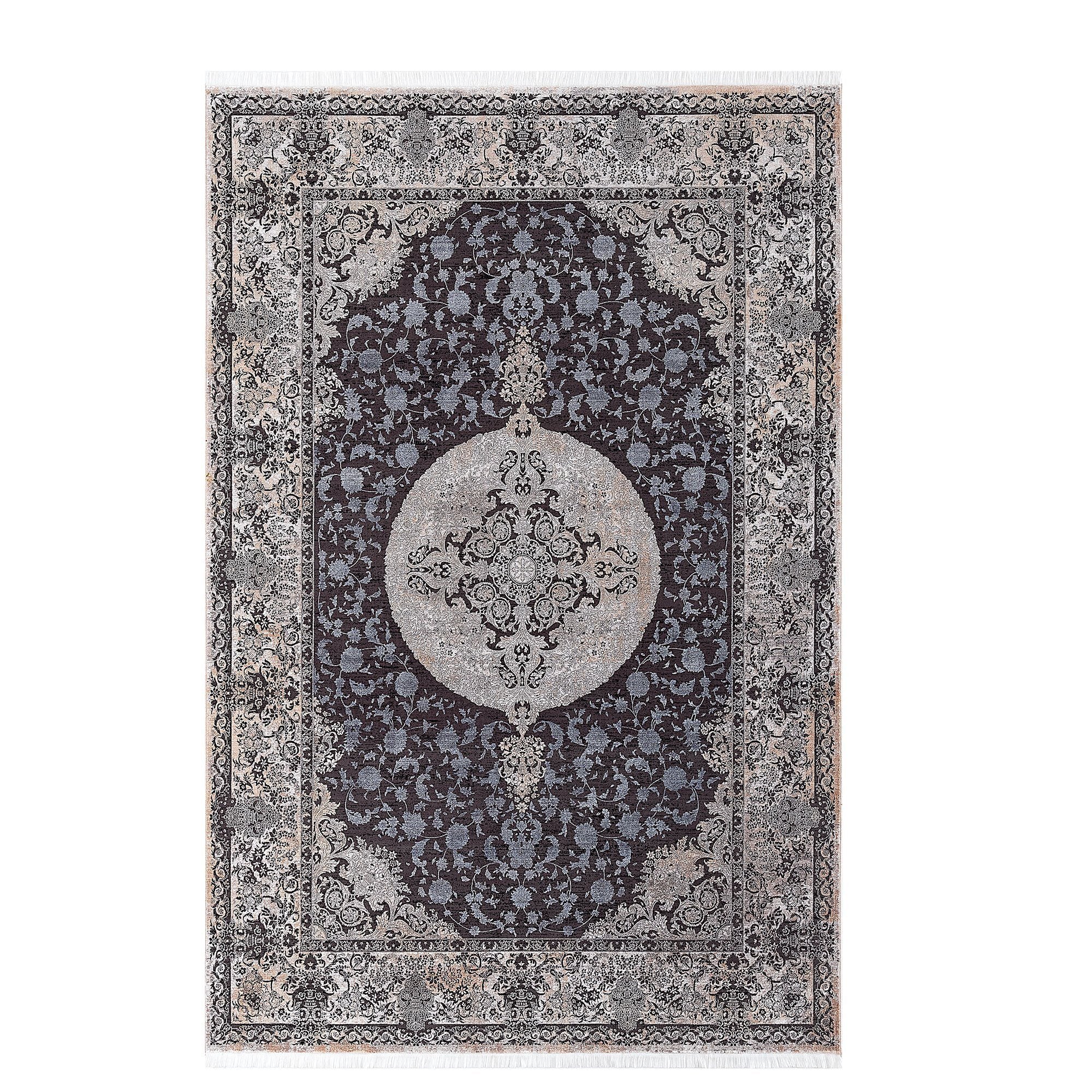 Elexus Ruby 03059 Black Blue Rugs The Rugs Outlet