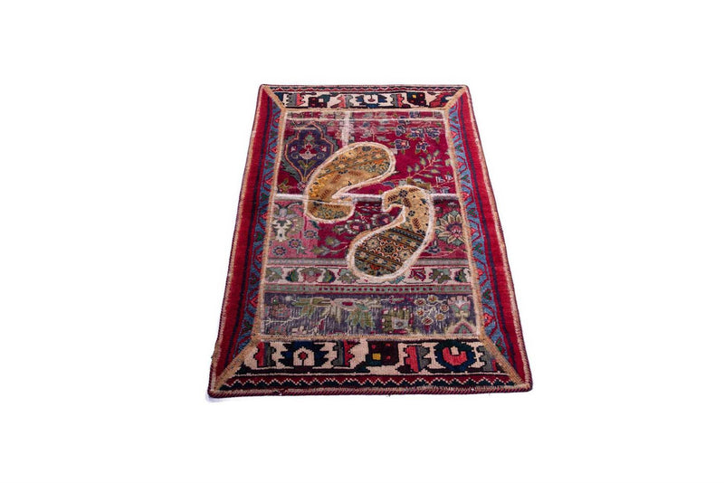 Handmade Patchwork Rug 3.7X2.2 FT The Rugs Outlet CA