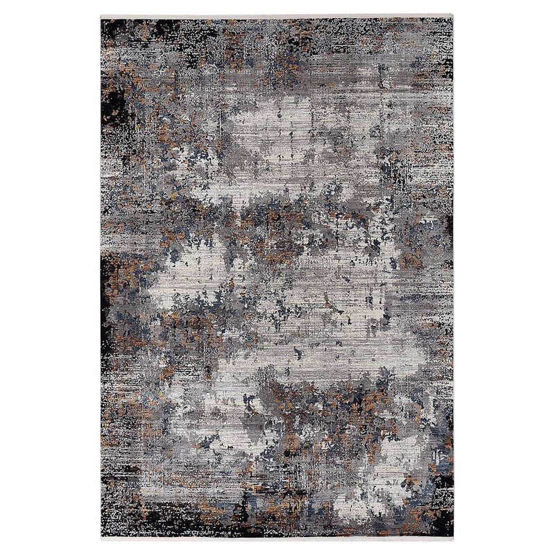 Kalipso 01717 Grey & Black Rugs The Rugs Outlet
