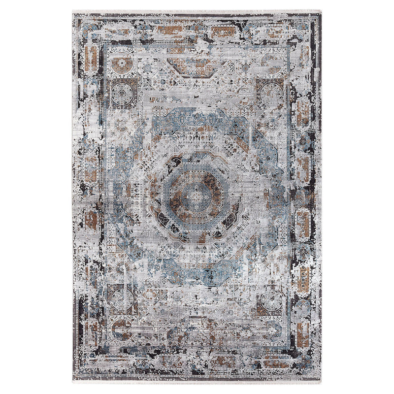 Kalipso 01718 Grey & Ivory Rugs The Rugs Outlet