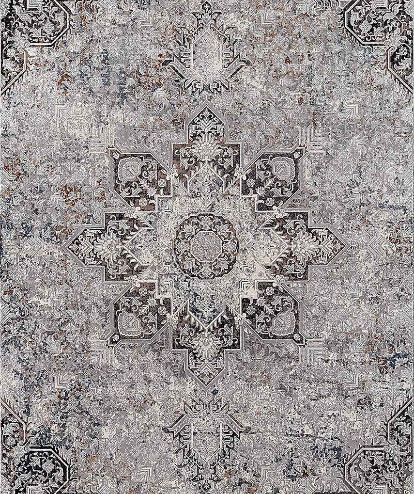 Kalipso Medallion Rug Grey 2 therugsoutlet.ca
