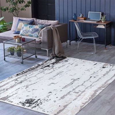 Luxi 8428 Collection Grey Ivory Rugs The Rugs Outlet