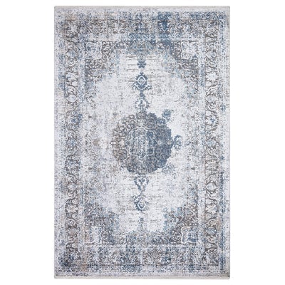 Luxi 8443 Collection Blue Beige Area Rugs The Rugs Outlet