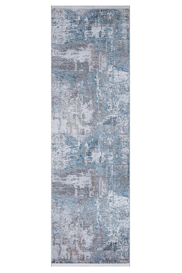 Luxi Area Rug - Blue and White