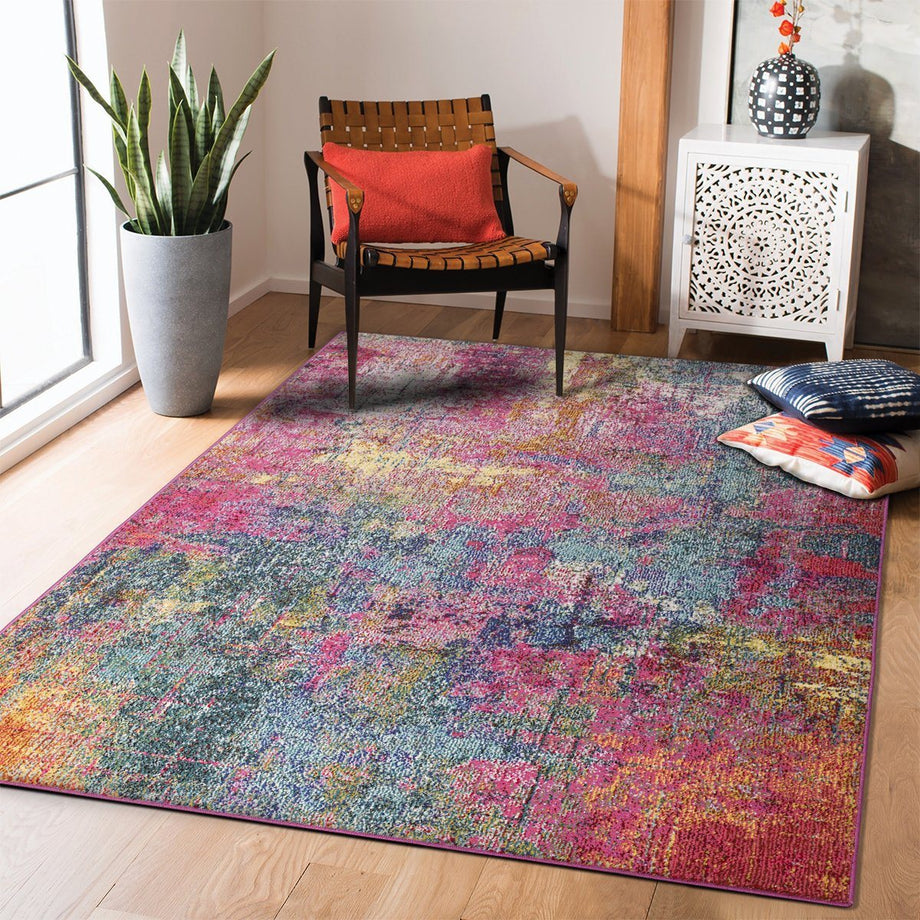 Miami Bright and Bold Area Rug - Multi-Color – The Rugs Outlet Canada