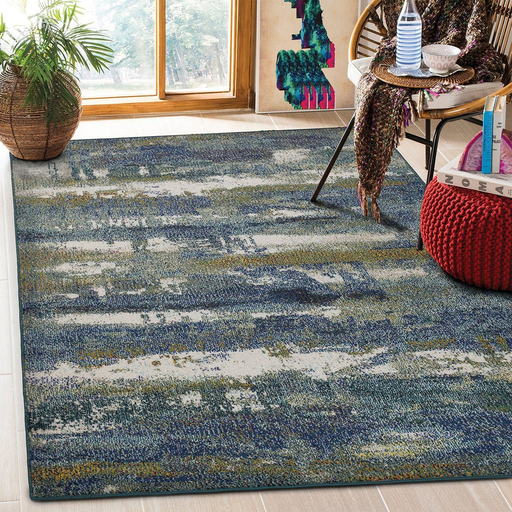 Miami 542 Blue Rug Area Rugs therugsoutlet.ca