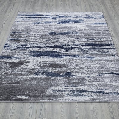 Monaco 1944 Navy Blue & Grey Area Rug The Rugs Outlet