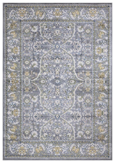 Monaco 1993 Traditional Grey & Gold Area Rug The Rugs Outlet