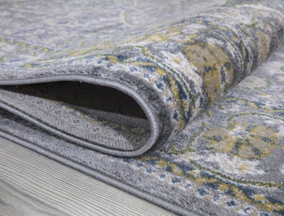 Monaco 1993 Traditional Grey & Gold Area Rug The Rugs Outlet