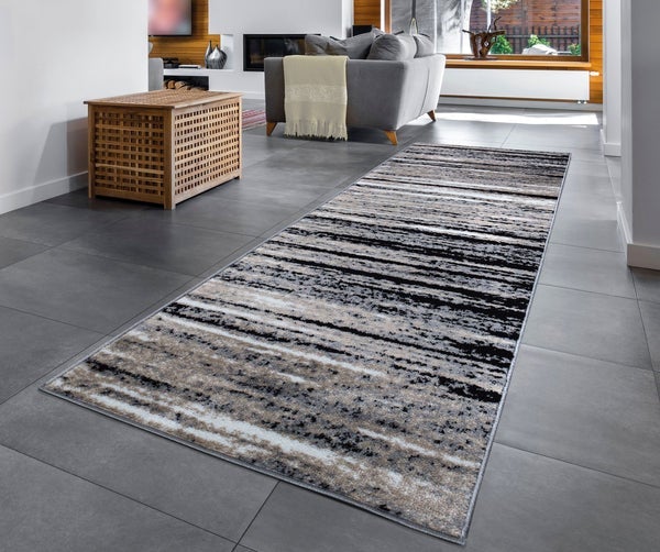 Palma 1495 Grey & Black Area Rug The Rugs Outlet