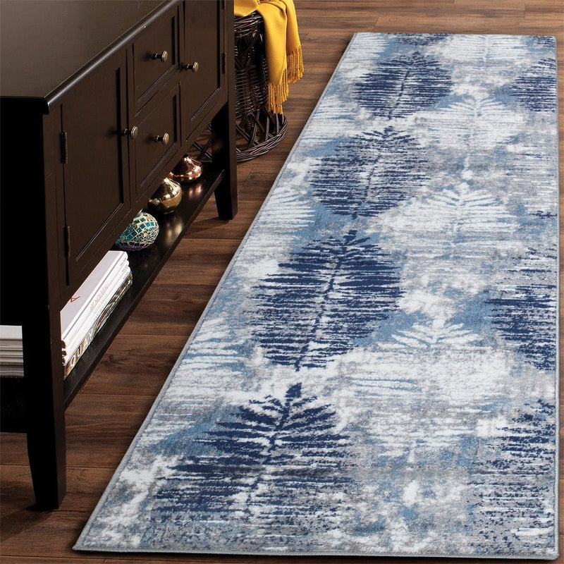 Paris 1941 Navy Blue & Grey Area Rug The Rugs Outlet