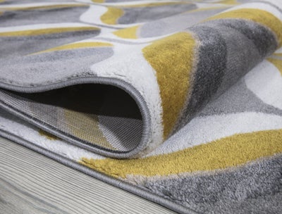 Paris 1991 Gold & Grey Area Rug The Rugs Outlet