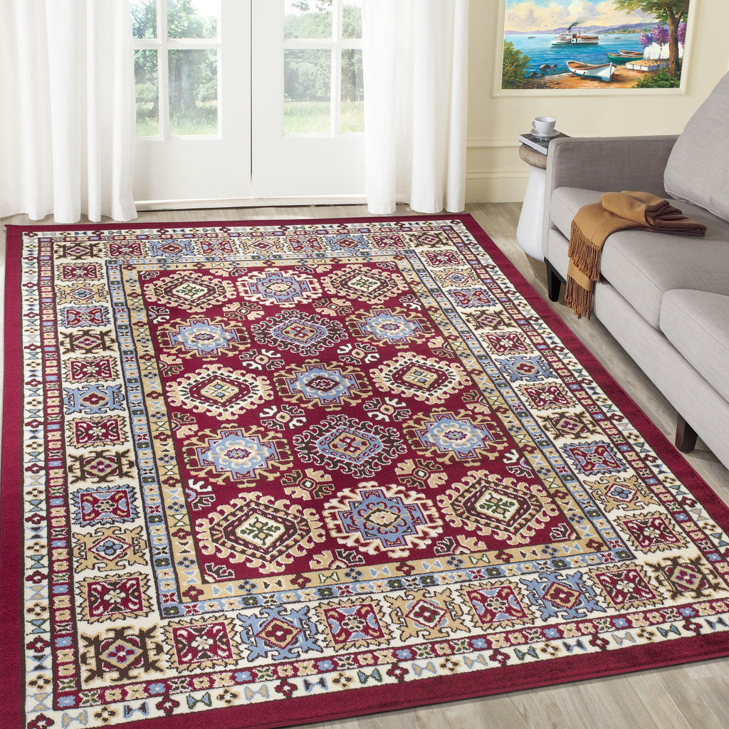 Qashqai 5577 Traditional Red Rug The Rugs Outlet