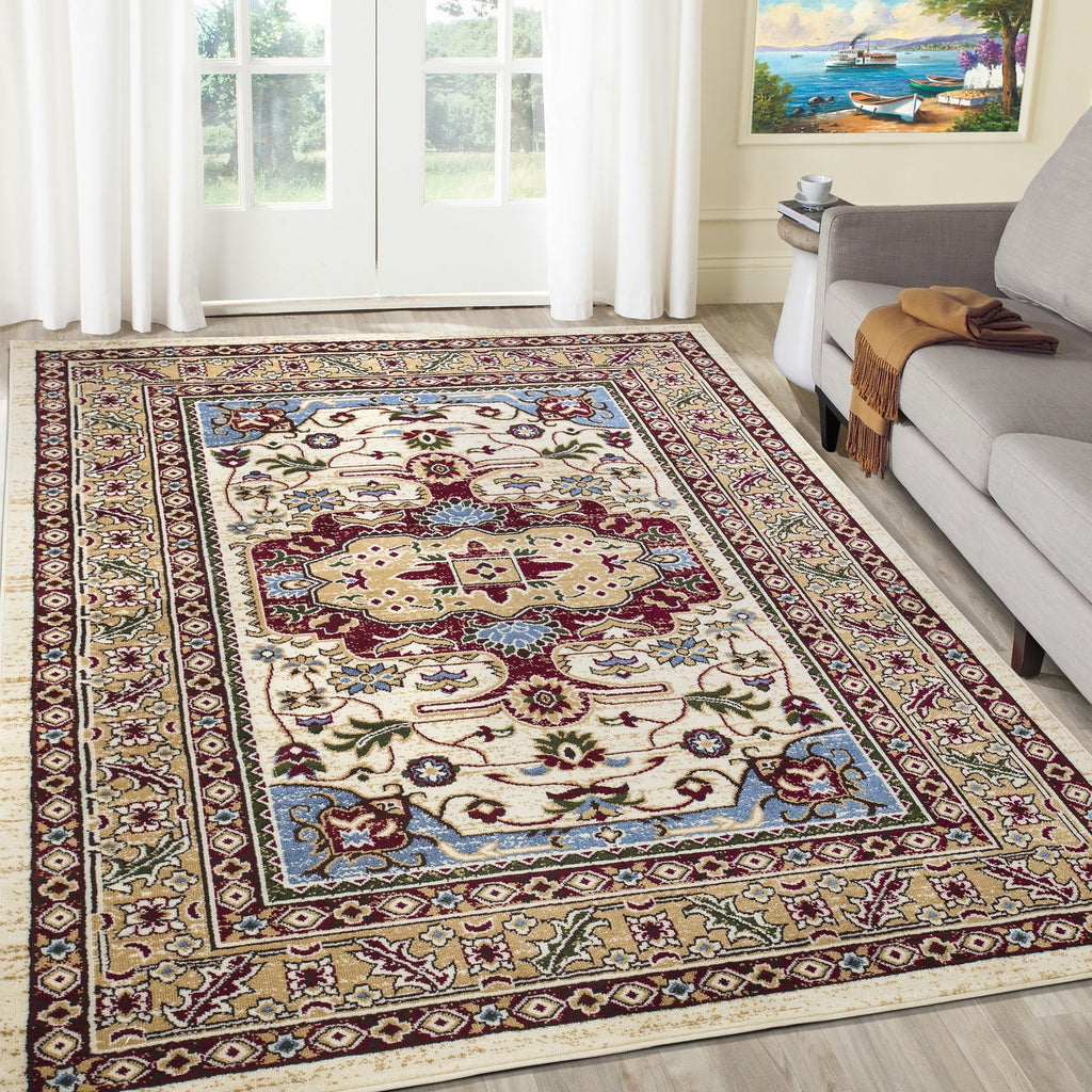 Qashqai 5578 Traditional Cream Rug The Rugs Outlet