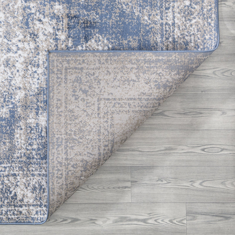 Santorini Blue Vintage Medallion Rugs The Rugs Outlet