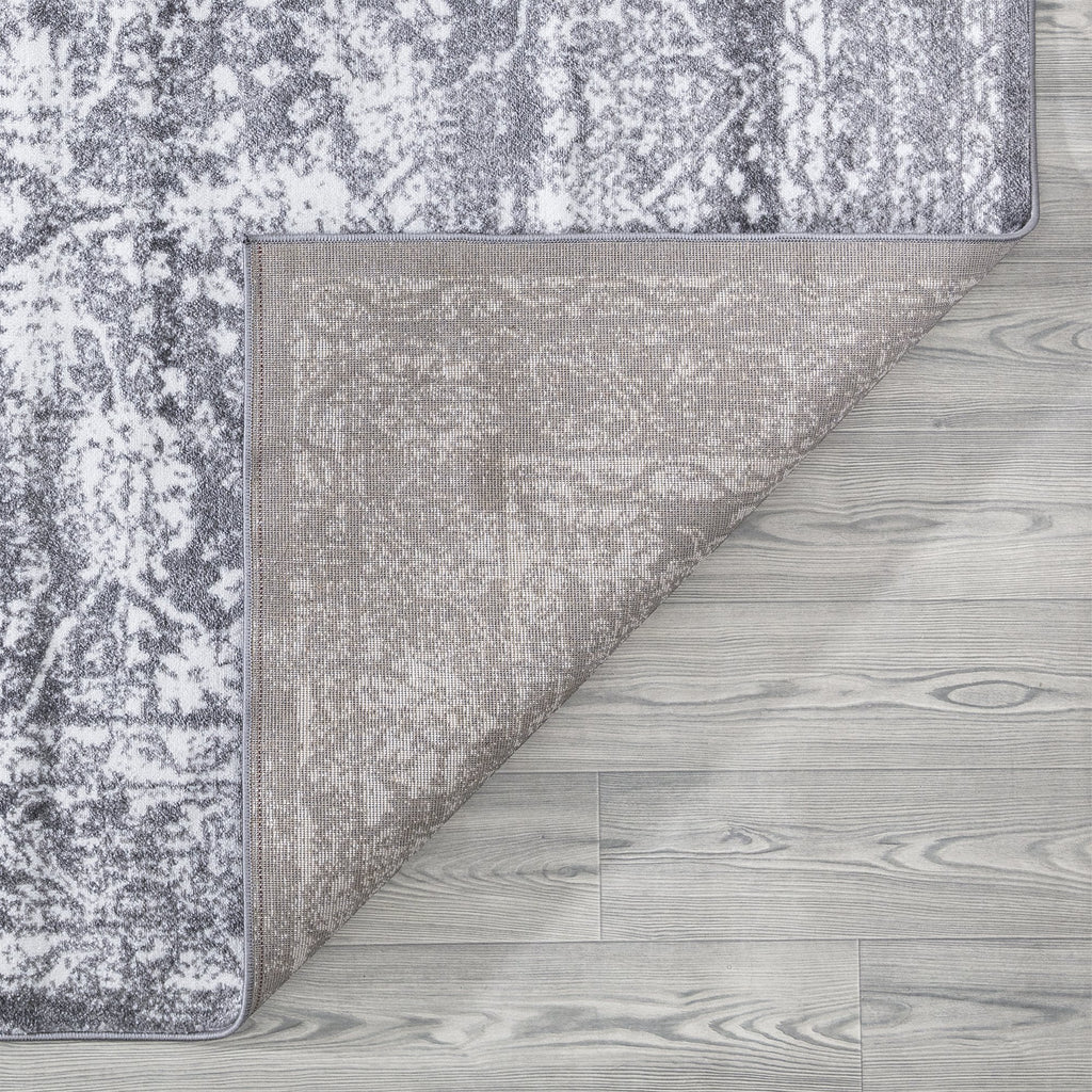 Santorini Grey Vintage Flora Rugs The Rugs Outlet