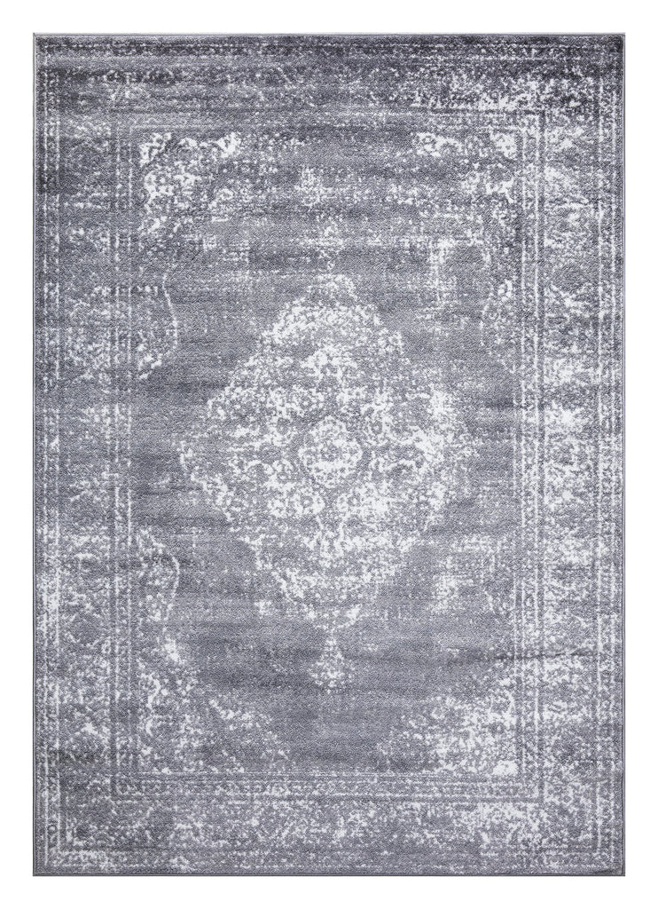 Santorini Grey Vintage Medallion Rugs The Rugs Outlet