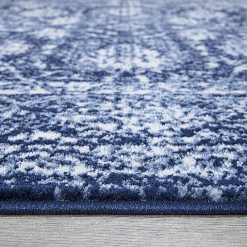 Santorini Navy Blue Vintage Flora Rugs The Rugs Outlet