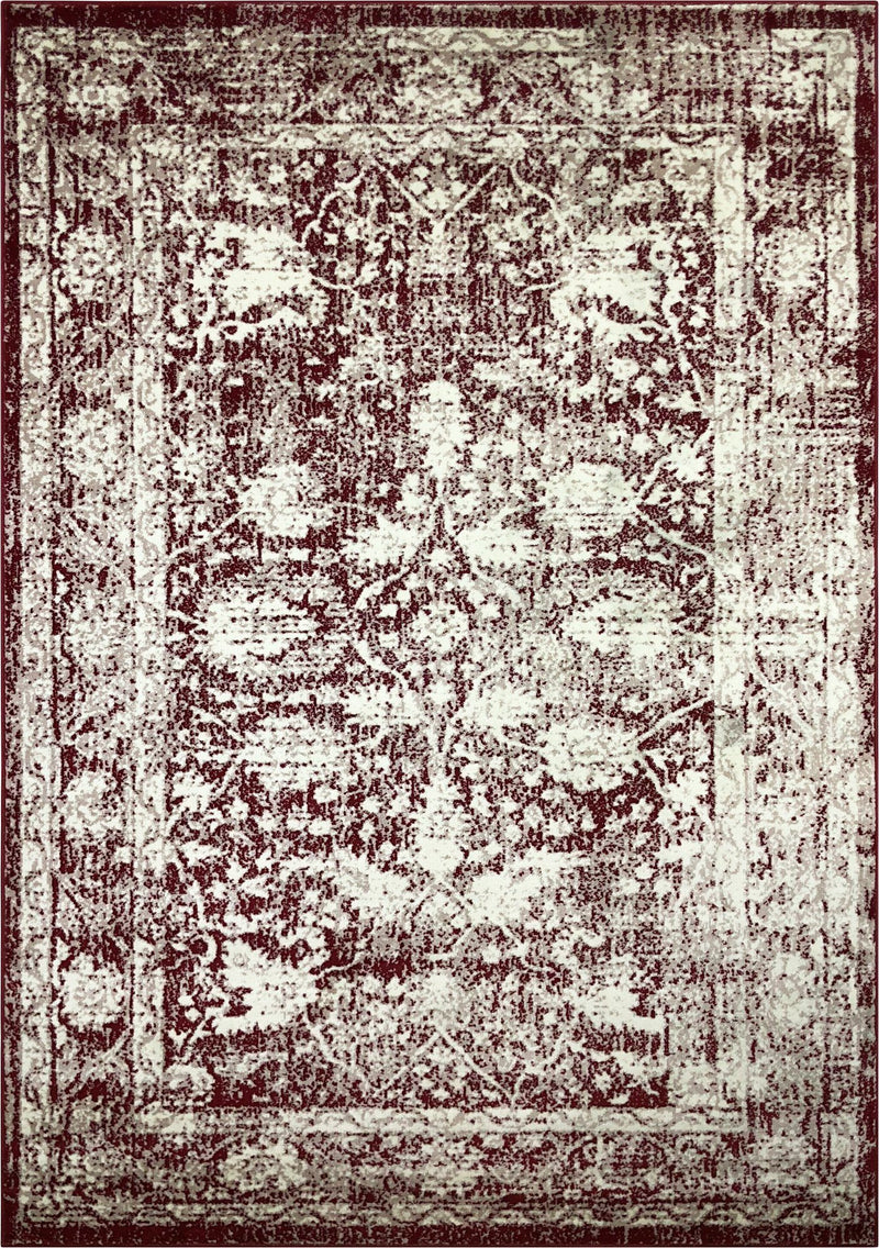 Santorini Red Vintage Floral Area Rug The Rugs Outlet