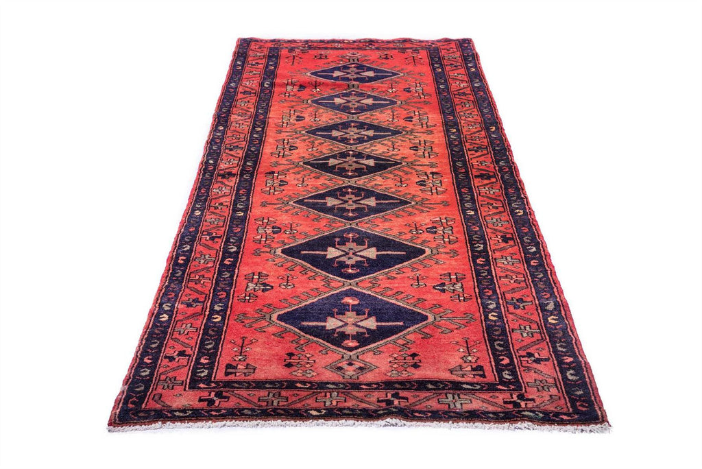 Traditional Vintage Handmade Rug 10.4X3.7 FT The Rugs Outlet CA