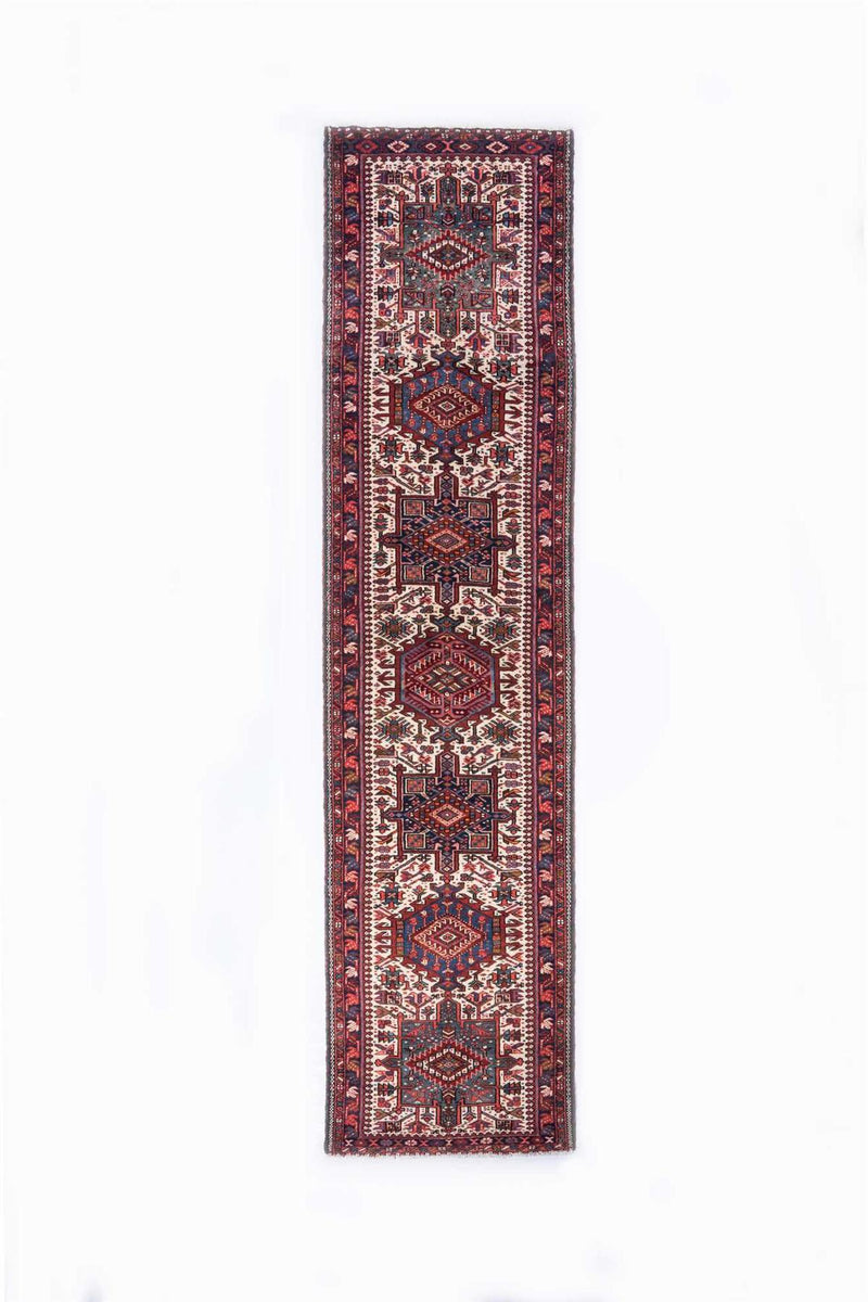 Traditional Vintage Handmade Rug 11.6X3 FT The Rugs Outlet CA