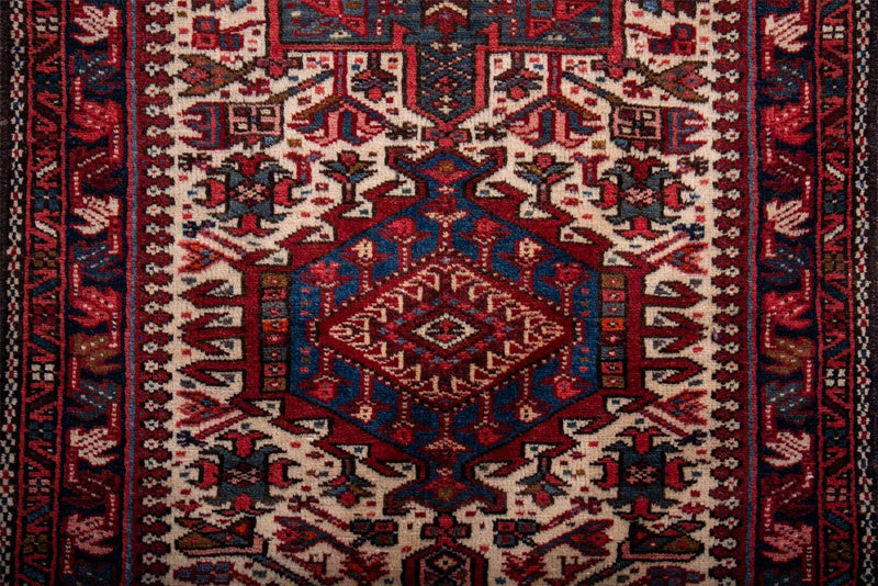 Traditional Vintage Handmade Rug 11.6X3 FT The Rugs Outlet CA