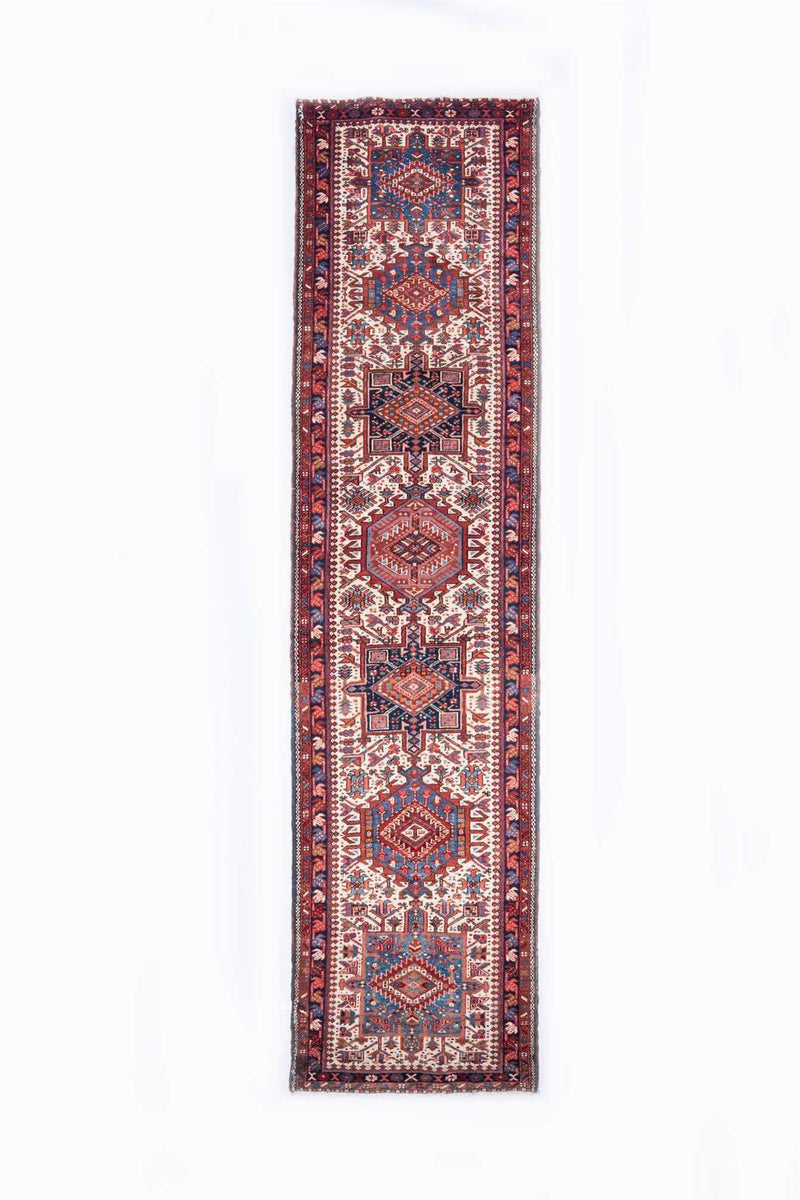 Traditional Vintage Handmade Rug 11.8X3 FT The Rugs Outlet CA