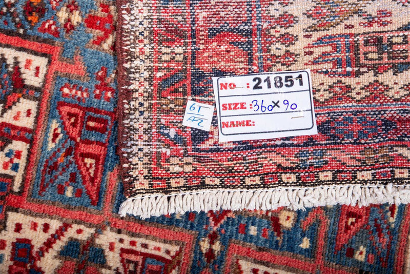 Traditional Vintage Handmade Rug 11.8X3 FT The Rugs Outlet CA