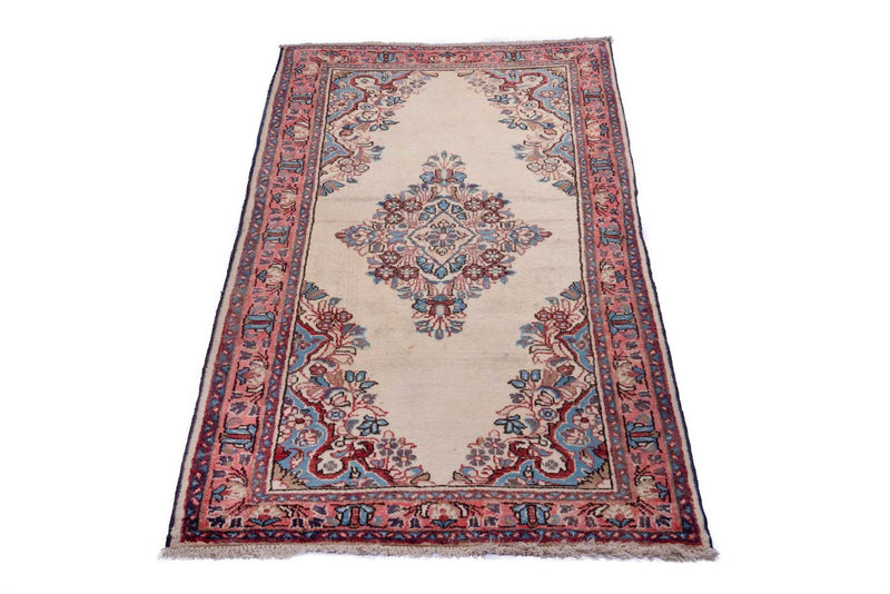 Traditional Vintage Handmade Rug 127X65 CM 4.2X2.1 FT The Rugs Outlet CA