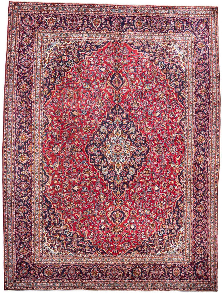 Hand-Knotted Medallion Area Rug - Red - 288X294 CM | 9'5"X9'8" therugsoutlet.ca