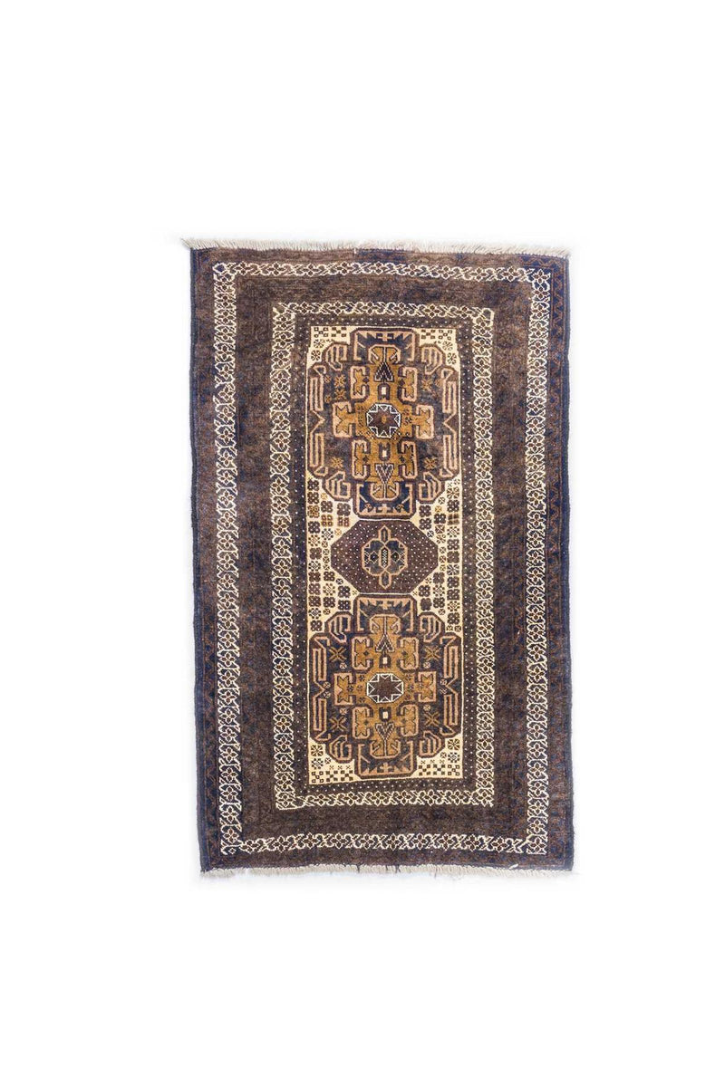 Traditional Vintage Handmade Rug 134X83 CM 4.4X2.7 FT The Rugs Outlet CA