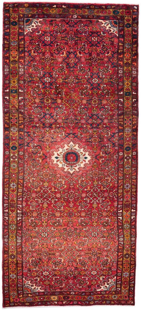 Hand-Knotted Medallion Area Rug - Red - 177X144 CM | 5'10"X4'9" therugsoutlet.ca