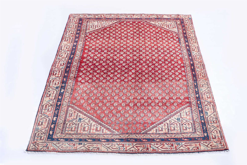 Traditional Vintage Handmade Rug 191X140 CM 6.3X4.6 FT The Rugs Outlet CA