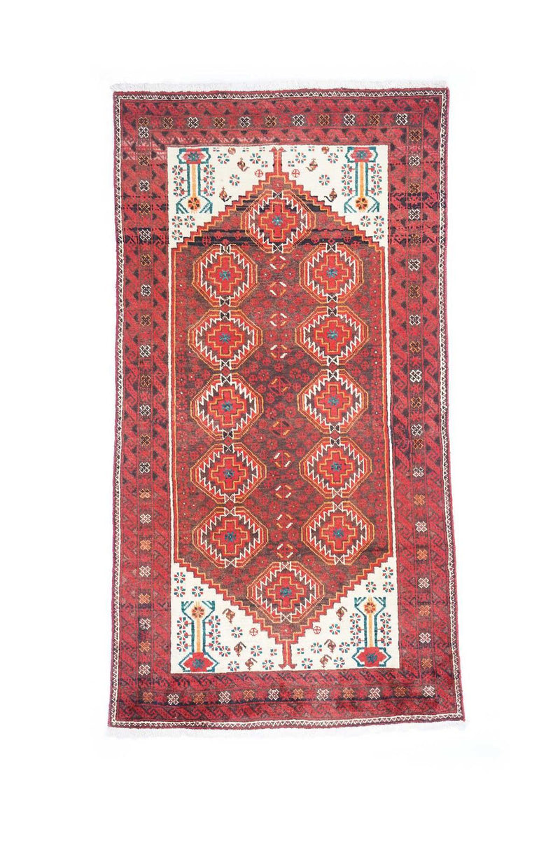 Traditional Vintage Handmade Rug 204X98 CM 6.7X3.2 FT The Rugs Outlet CA