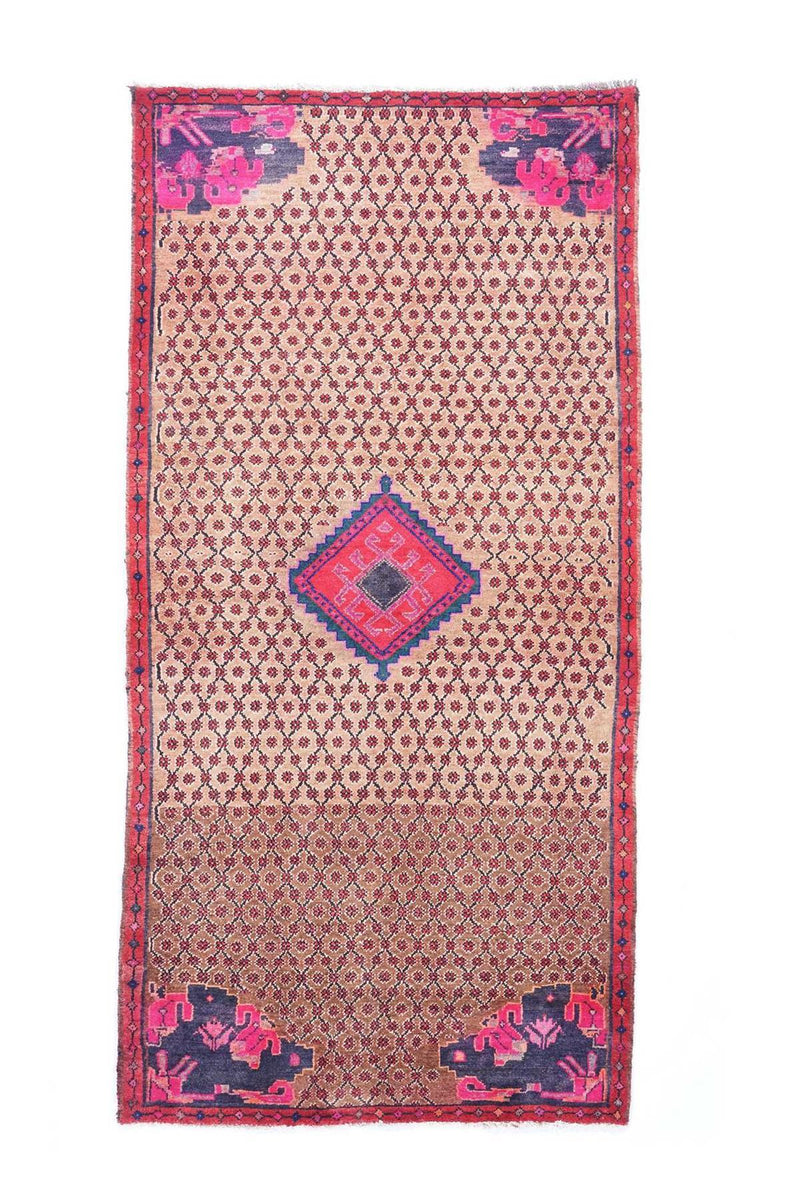 Traditional Vintage Handmade Rug 220X108 CM 7.2X3.5 FT The Rugs Outlet CA