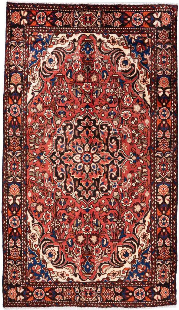 Hand-Knotted Medallion Area Rug - Red - 270X153 CM | 8'10"X5'0" therugsoutlet.ca