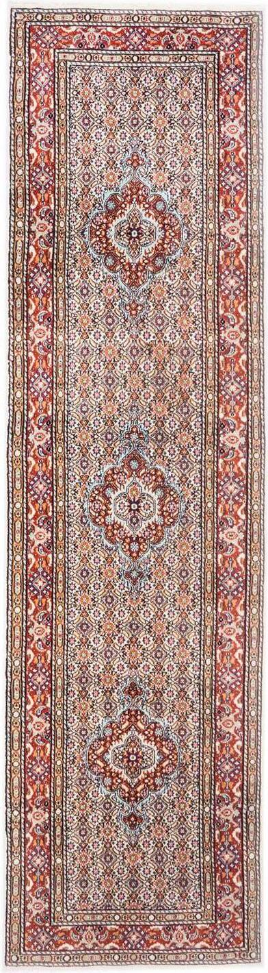 Hand-Knotted Medallion Area Rug - Cream - 29X77 CM | 0'11"X2'6" therugsoutlet.ca