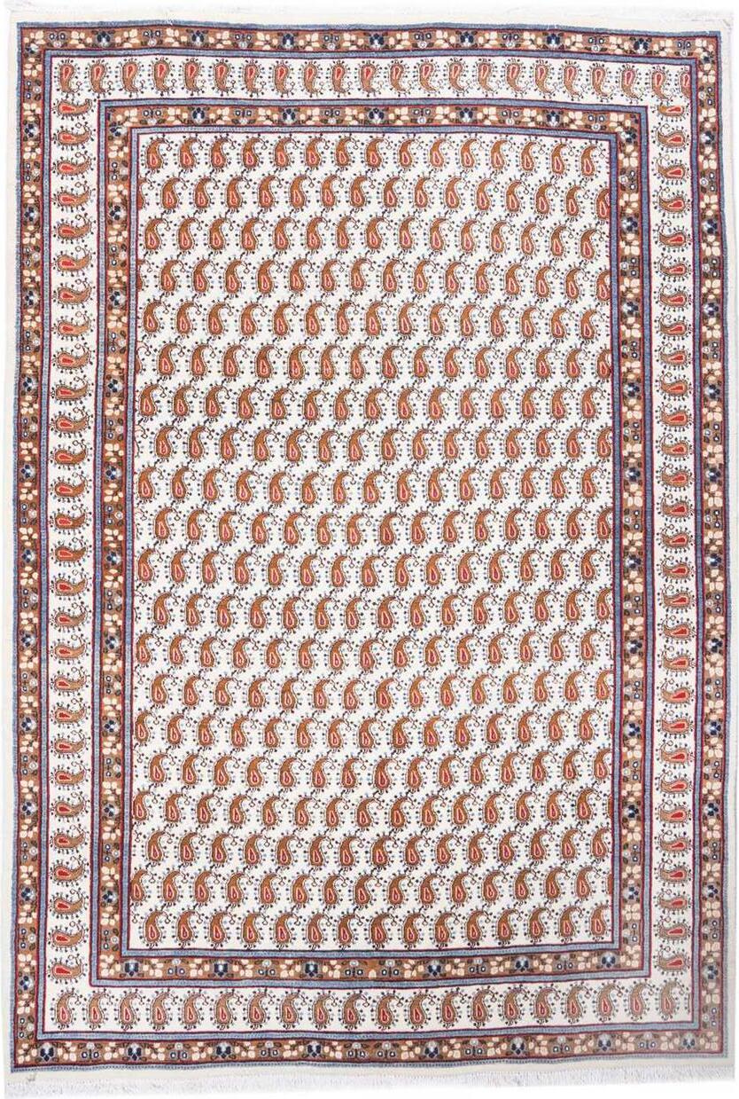 Hand-Knotted Floral Area Rug - Cream - 308X210 CM therugsoutlet.ca