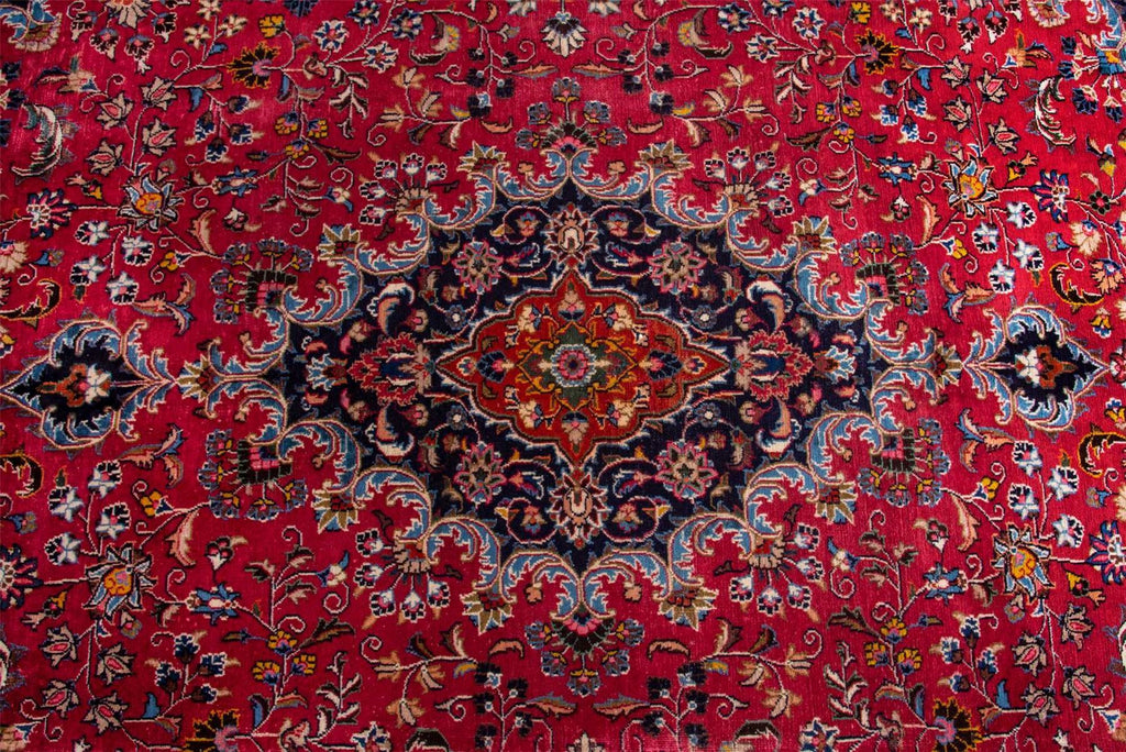 Traditional Vintage Handmade Rug 376X281 CM 12.3X9.2 ft The Rugs Outlet CA
