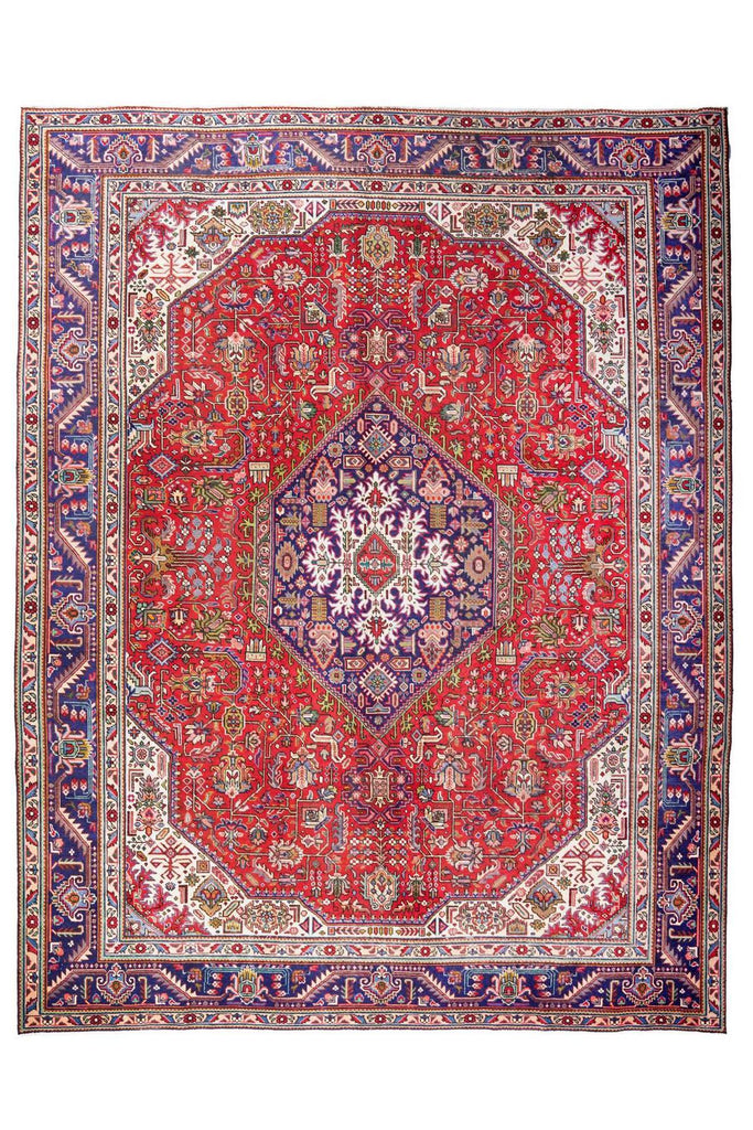 Traditional Vintage Handmade Rug 377X292 CM 12.4X9.6 FT The Rugs Outlet CA